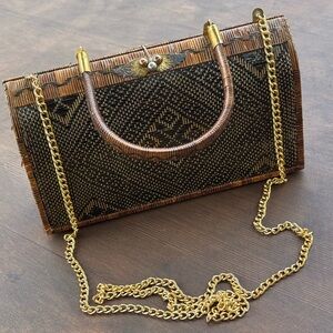 Vintage Stunning Yan Lipao Thai Woven Handbag